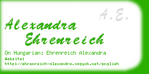 alexandra ehrenreich business card